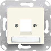 Kрышка (креплением шурупами) с полем для надписи 6 x 37 мм, 169-15 NWE