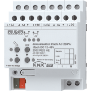 KNX актуатор жалюзи, 2 группы AC 110 – 230 В, 1 группа DC 12 – 48 В, 2502 REGHE
