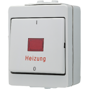 Выключатель одноклавишный, «Heizung» 16 AX 400 В ~, 603 HW