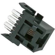 Modular jack socket, 6 WE