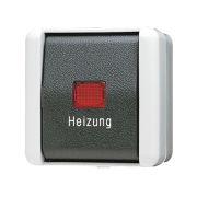 Выключатель одноклавишный, «Heizung» 10 AX / 250 В ~, 806 HW