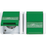 2-gang SCHUKO® socket 16 A / 250 V ~, 8220 GN NAWEB