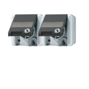 2-gang SCHUKO® socket 16 A / 250 V ~, 8220 NAWSL