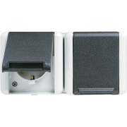 2-gang SCHUKO® socket 16 A / 250 V ~, 8220 WTS