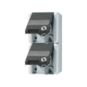 2-gang SCHUKO® socket 16 A / 250 V ~, 822 NAWSL