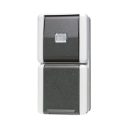 SCHUKO® socket 16 A / 250 V ~with push-button 10 A / 250 V ~, 871 W