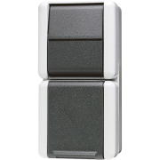 SCHUKO®-розетка 16 A / 250 B ~ с универсальным выключателем 10 AX / 250 B ~, 876 W