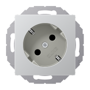 SCHUKO®-розетка 45°, 16 A / 250 B ~, A 520-45 KI AL