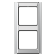 Рамка с полем для надписи 17 x 54 мм и 13 x 54 мм для вертикальной установки, A 582 NA AL