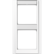 Рамка с полем для надписи 17 x 54 мм и 13 x 54 мм для вертикальной установки, A 582 NA WW