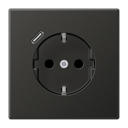 SCHUKO® socket with USB charger, AL 1520-18 C AN-L