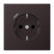 SCHUKO® socket with USB charger, AL 1520-18 C D-L