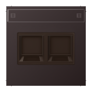 Плата (фиксация защёлкиванием) с полем для надписи 12 x 55 мм, AL 1969-25 NA WE D