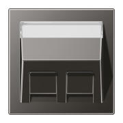 Kрышка с полем для надписи 9 x 51 мм, AL 569-30 BF PL AN L