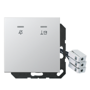 Hotel centre plate with LED unit 24 V, corridor unit, AL CU KO5 M 24