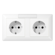 SCHUKO®-розетка для кабельных каналов 16 A / 250 B ~, AS 1522 NA WW