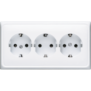 SCHUKO®-розетка для кабельных каналов 16 A / 250 B ~, CD 523 WW