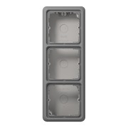Surface cap, 3-gang, CD 583 A GR