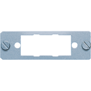 Mounting plate for D-subminiature connectors, D 15