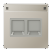 Плата (фиксация защёлкиванием) с полем для надписи 12 x 55 мм, ES 1969-2 NA AT