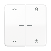 eNet кнопка, универсальная, 1 группа с символами «стрелки», FM CD 1701 P WW