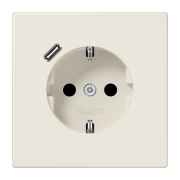 SCHUKO® socket with USB charger, LS 1520-18 C