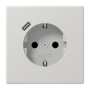SCHUKO® socket with USB charger, LS 1520-18 C LG
