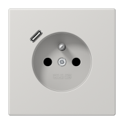 Розетка, франко-бельгийской системы, c USB зарядным устройством, LS 1520 F-18 C LG