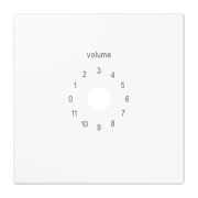 Kрышка для регуляторов громкости (0 – 11):, LS 594-8 WW