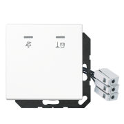 Hotel centre plate with LED unit 230 V, corridor unit, LS CU KO5 M 230 WW