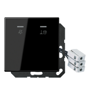 Hotel centre plate with LED unit 24 V, corridor unit, LS CU KO5 M 24 SW