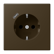 SCHUKO® socket with USB charger, ME 1520-18 C AT-L