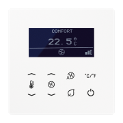 KNX temperature controller fan coil, TRD LS 9248 WW